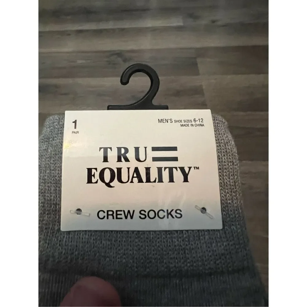 True Equality Africa Striped Crew Socks NEW 1 Pair
